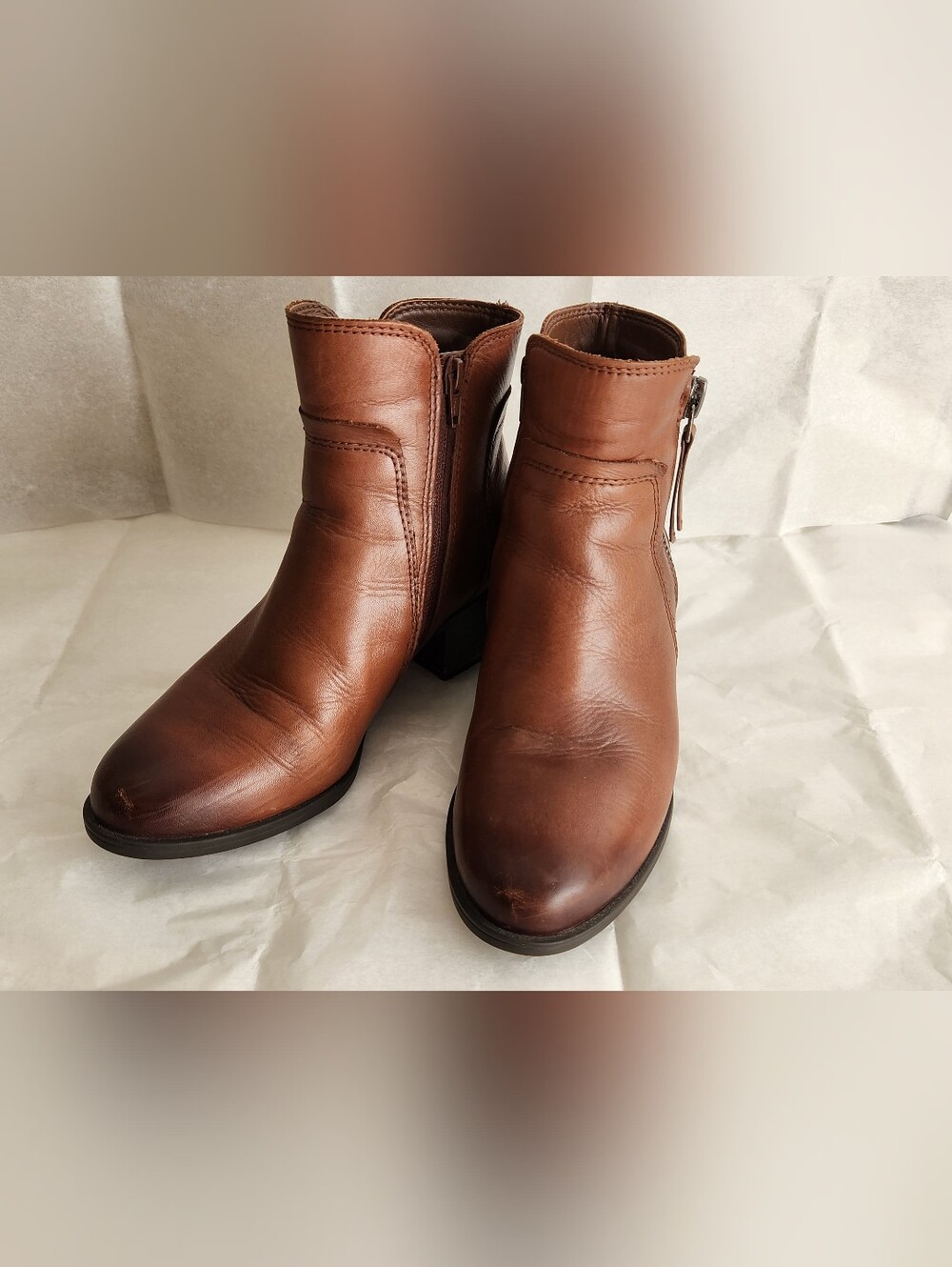 Naturalizer Dorrit Brown Ankle Leather Boots
